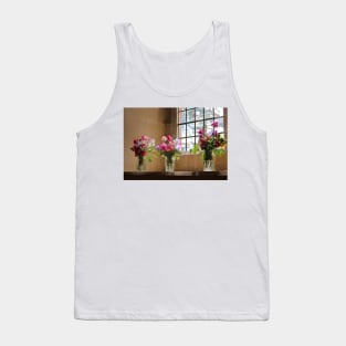 Sweet Pea Flowers Tank Top